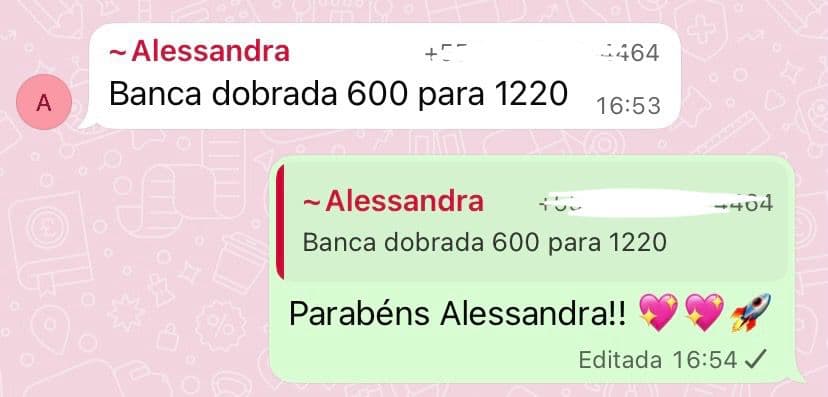 Depoimento real 2 enviado por integrante da comunidade da Sté Aviator