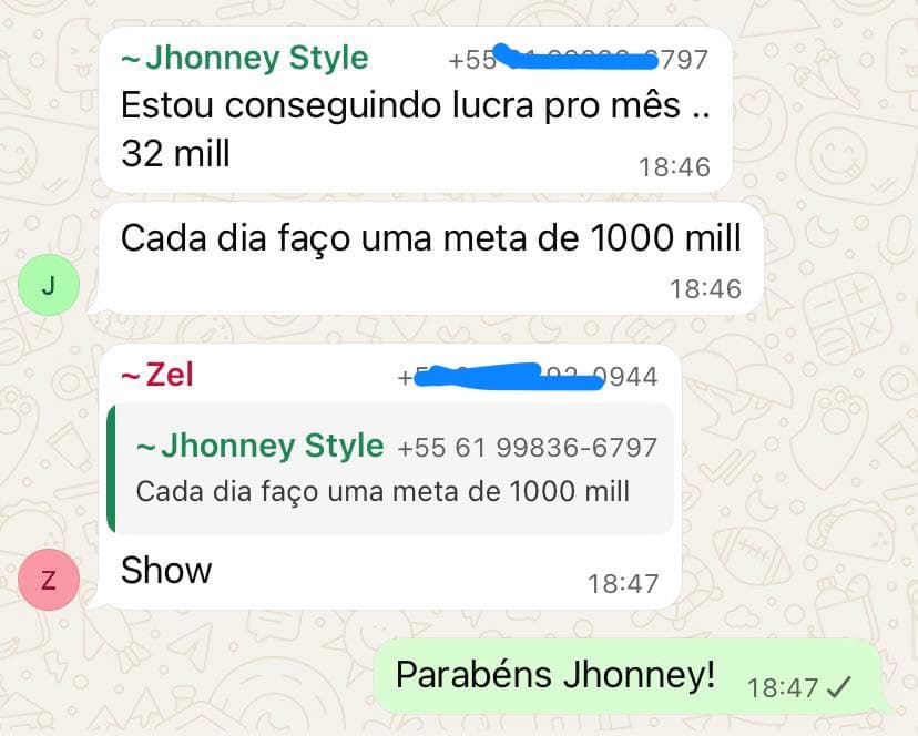 Depoimento real 46 enviado por integrante da comunidade da Sté Aviator